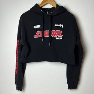 Bieber Stadium Tour Cropped Hoodie